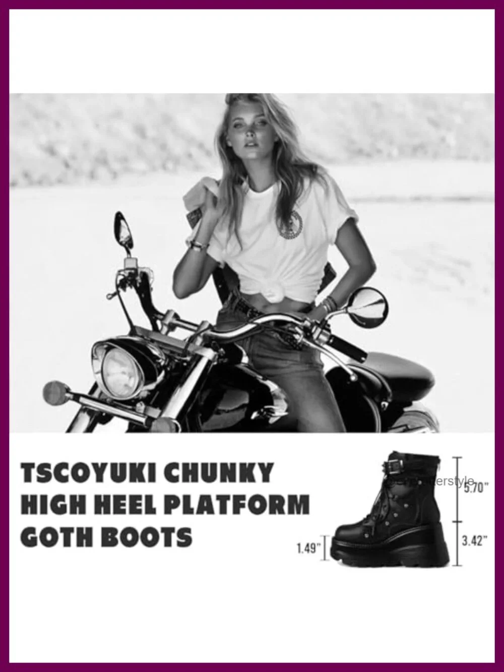 Women's Gothic Platform Ankle Boots with Wedge Heel, Vegan PU Leather Lace-Up